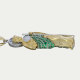 San Judas Piedras Verdes Oro 10K