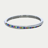 Brazalete Arcoiris Plata
