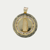 Virgen de Guadalupe Bisel Grecas Oro 10K