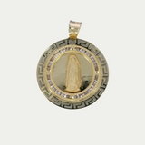 Virgen de Guadalupe Bisel Grecas Oro 10K