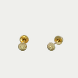 Honguito 3mm Oro 14K