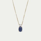 Juego Zafiro Oro 14K