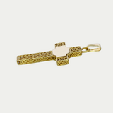 Cruz Tejida Oro 14K