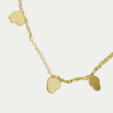 Pulsera Corazones Oro 14K