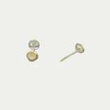 Broquel Zirconia Bisel Grabado 3mm Oro 10K