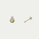 Broquel Zirconia 2mm Oro 14K