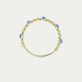 Anillo Ojitos Oro 10K