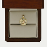 Medalla Sagrado Corazon 1.8cm Oro 10K