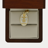 Medalla Bautizo 3cm Oro 10K