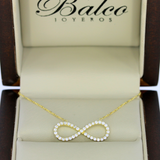 Gargantilla Infinito con Zirconia Oro 10K