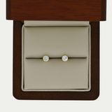 Broquel Zirconia Bisel Grabado 4mm Oro 14K