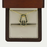 Gargantilla Hamsa Oro 10K