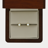 Broquel Zirconia Bisel Grabado 4mm Oro 10K