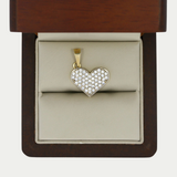 Dije Corazon con Zirconias Oro 10K