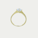 Anillo Agatha Oro 10K