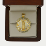 Virgen de Guadalupe Bisel Grecas Oro 10K