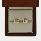 Aretes Forma de Diamante Oro 10K