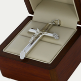 Crucifijo Tubular Liso Oro 14K