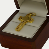 Cruz Tejida Oro 14K