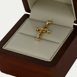 Crucifijo Tubular Oro 10K