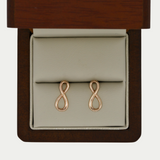 Arete Infinito Liso Oro 10K