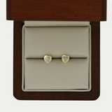 Broquel Corazon Bisel Grabado 5mm Oro 10K