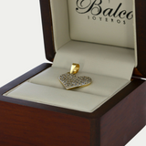 Dije Corazon con Zirconias Oro 10K