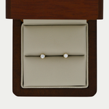 Broquel con Zirconia 3mm Oro 18K