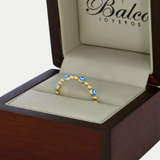 Anillo Ojitos Oro 10K