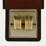 Arete Blanca Oro 14K