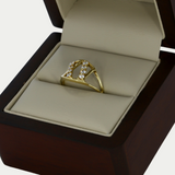 Anillo Celeste Oro 10K