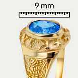 Anillo Graduación Kínder Piedra Grande Oro 10K