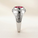 Anillo Graduación Kinder Piedra Plata