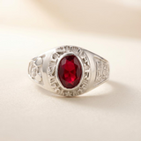 Anillo Graduación Kinder Piedra Plata