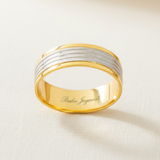 Argolla Oro 14K Recta Hueca 1101