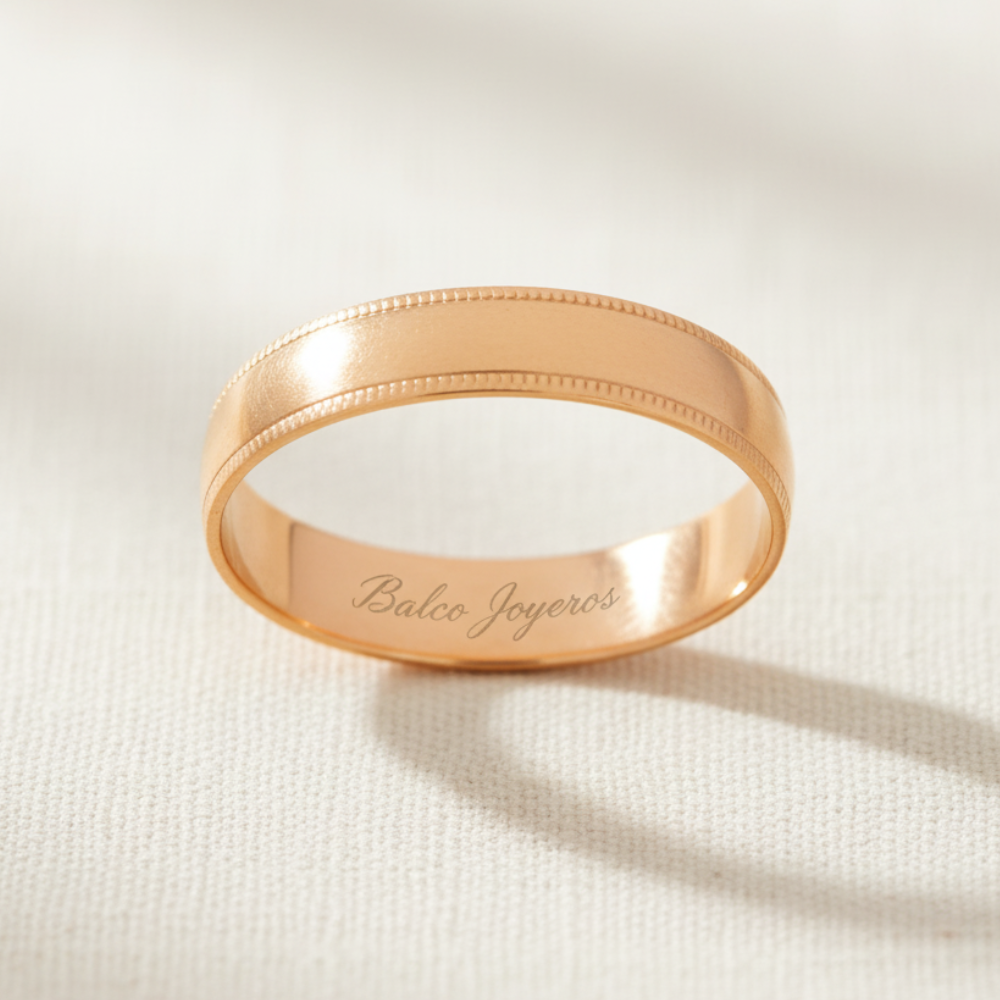 Argolla Oro 10K Cóncavo 111BIS