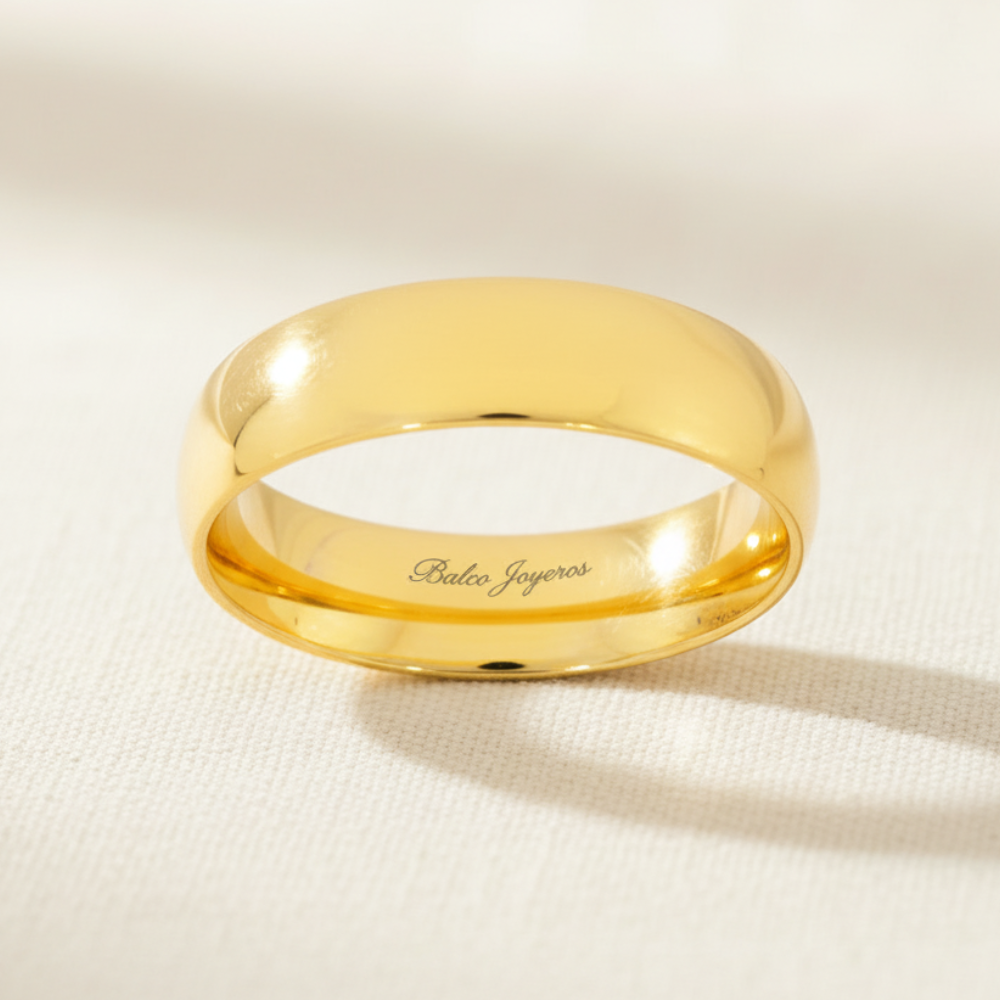 Argolla Oro 14K Cóncavo 161-A