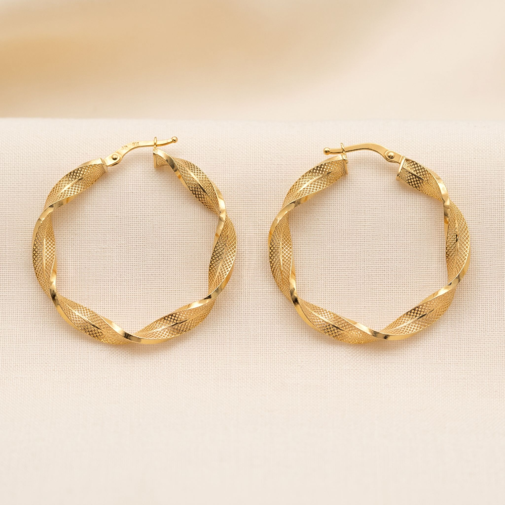 Arracadas Lorelei Oro 10K