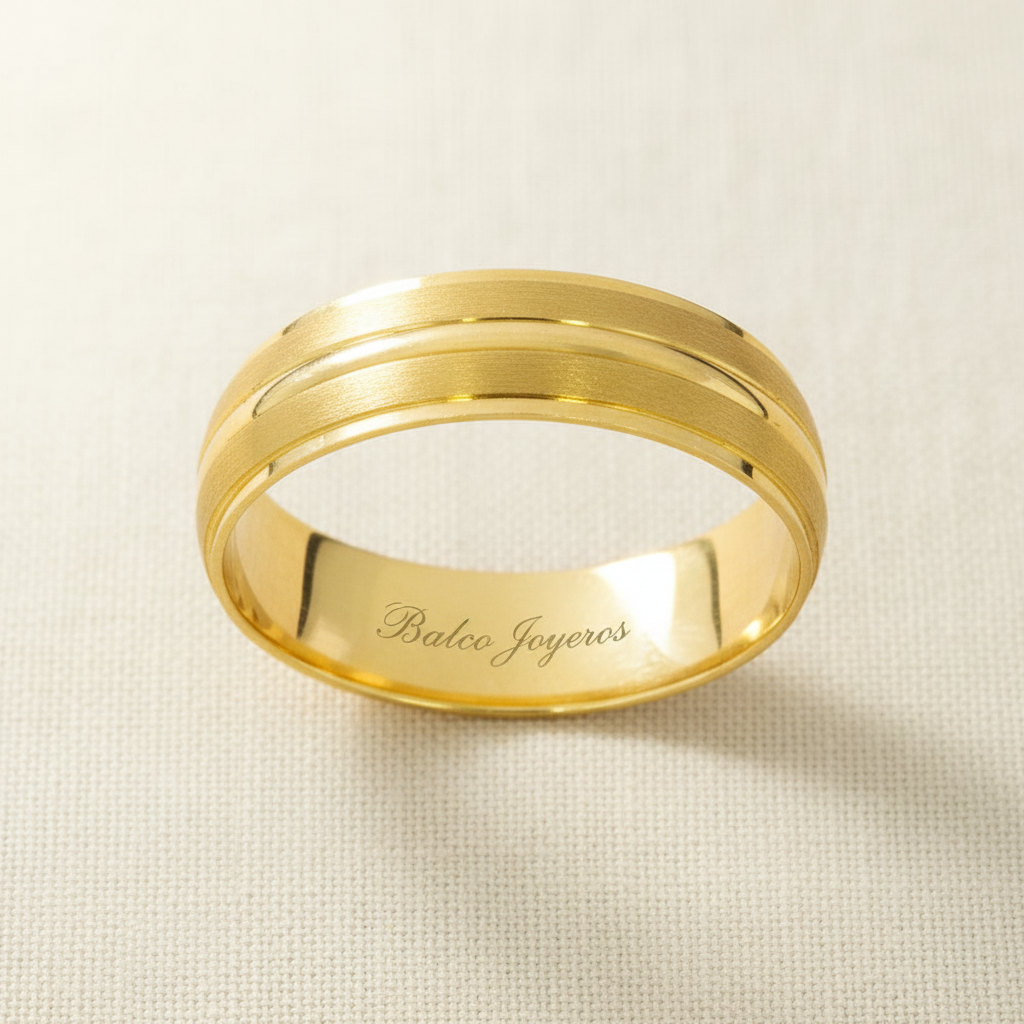 Argolla Oro 10K Cóncavo 2011