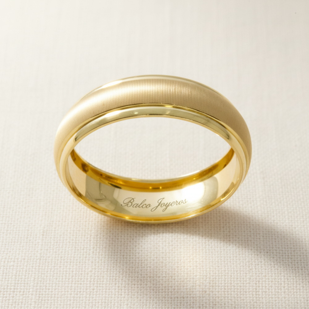 Argolla Oro 10K Cóncavo 2020