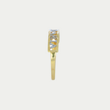 Anillo Secundaria Sencillo Combinado Oro 10K