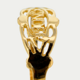 Anillo Graduación Kínder Onda Oro 10K