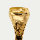 Anillo Graduación Kínder Búho Oro 10K