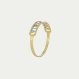Anillo Secundaria Sencillo Combinado Oro 10K