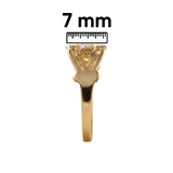 Anillo Graduación Kínder Onda Oro 10K