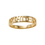 Anillo Graduación Kínder Sencillo Oro 10K