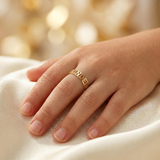 Anillo Graduación Kínder Sencillo Oro 10K