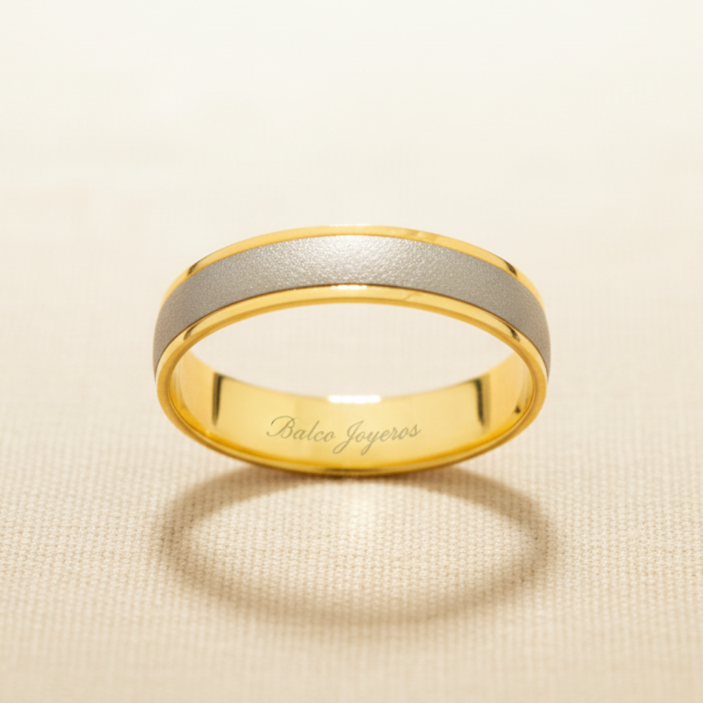 Argolla Oro 14K Cóncavo A525-4
