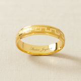 Argolla Oro 14K Cóncavo 545-4