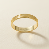 Argolla Oro 14K Recta 6000H-4A